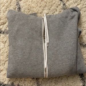 Oversized grey zip up